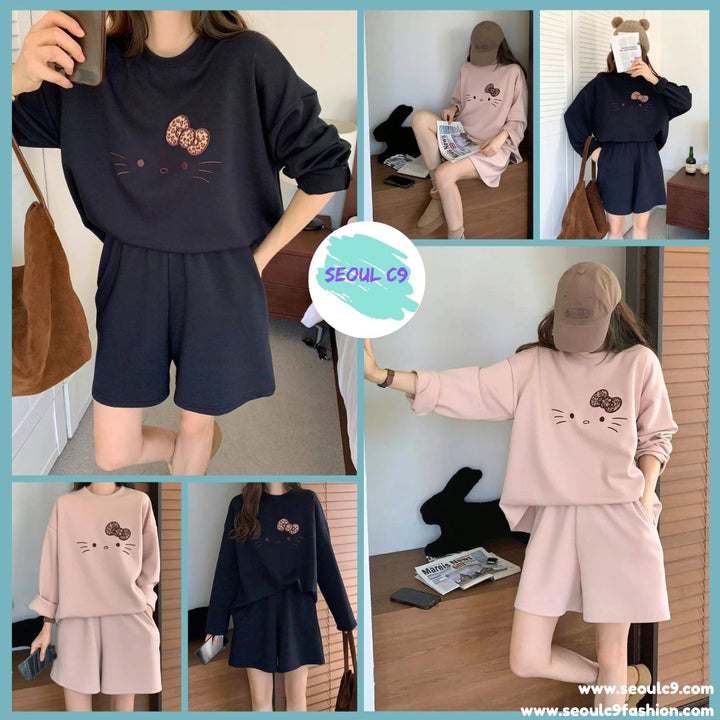 KBM834 - Kitty Set (Top + Shorts)