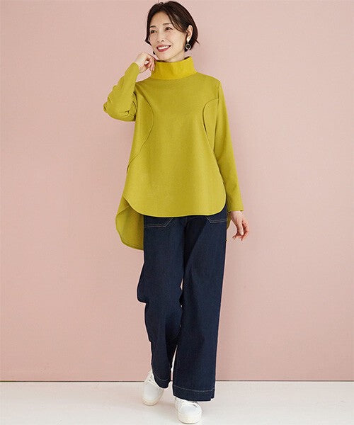 【OFV1001】 Tunic High-Neck Top