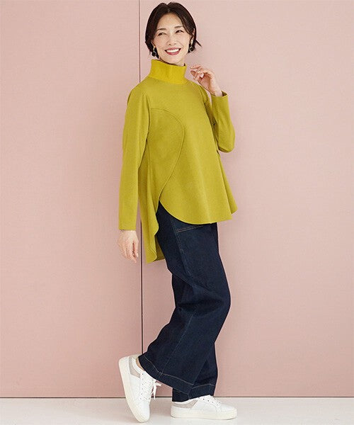 【OFV1001】 Tunic High-Neck Top