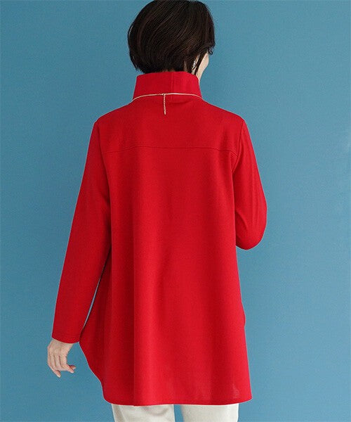 【OFV1001】 Tunic High-Neck Top