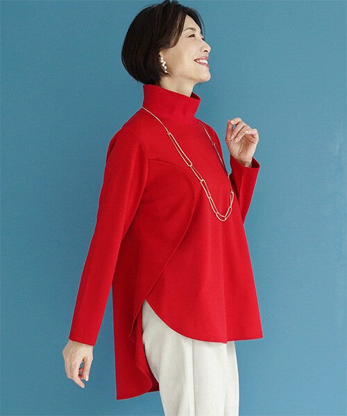 【OFV1001】 Tunic High-Neck Top