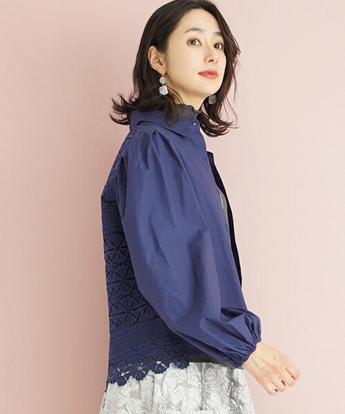 【OFV1005】Blouse Lace Blouse Back Puff Sleeve