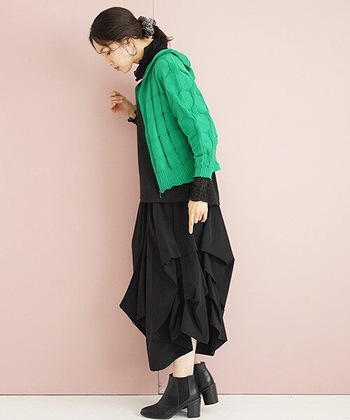 【OFV1006】Skort Design Wide Pants