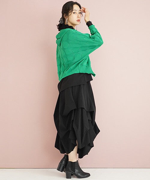 【OFV1006】Skort Design Wide Pants