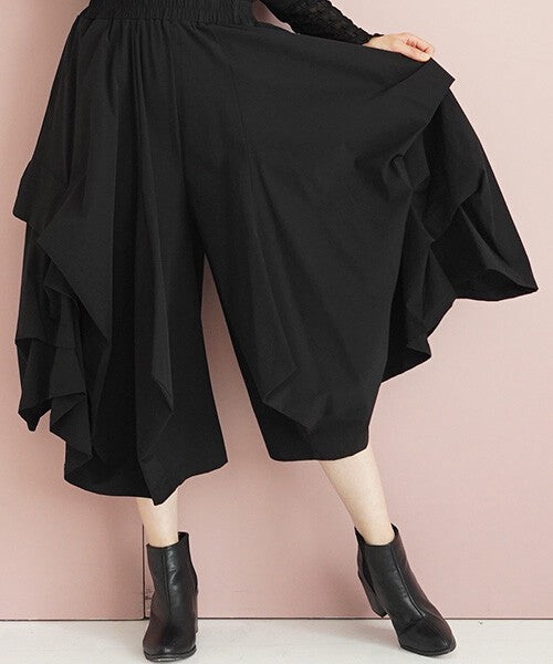 【OFV1006】Skort Design Wide Pants