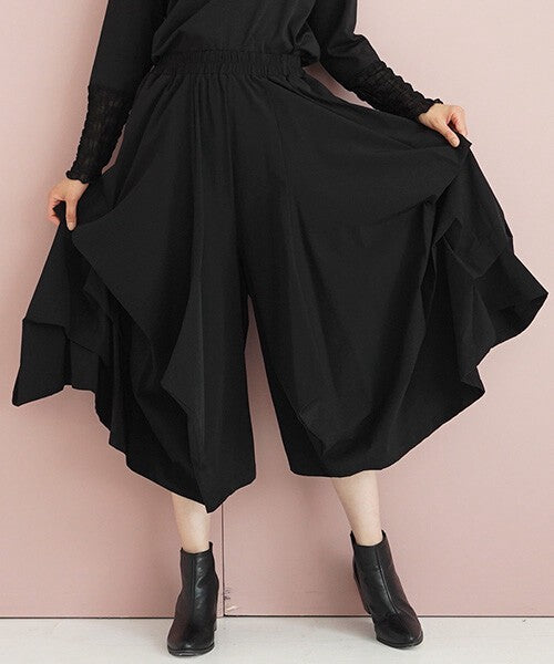 【OFV1006】Skort Design Wide Pants