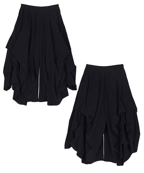 【OFV1006】Skort Design Wide Pants