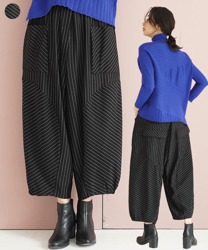 【OFV1007】Full-Length Pant Stripe Switching