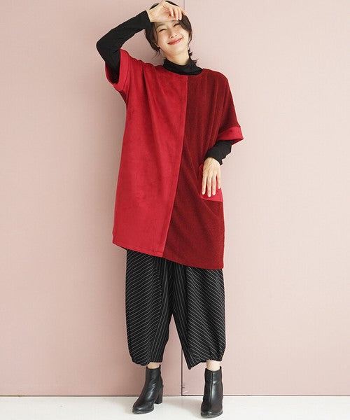 【OFV1007】Full-Length Pant Stripe Switching