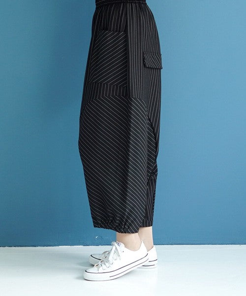 【OFV1007】Full-Length Pant Stripe Switching