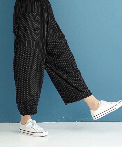 【OFV1007】Full-Length Pant Stripe Switching