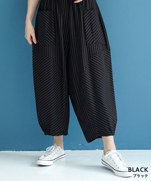 【OFV1007】Full-Length Pant Stripe Switching