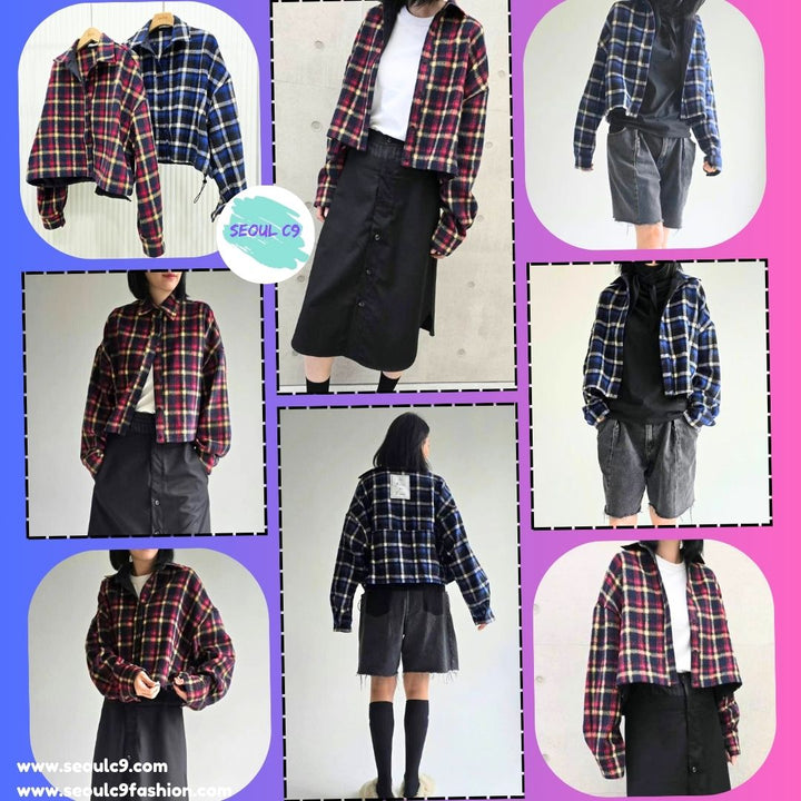 KPC239 ~ Checker Top / Jacket