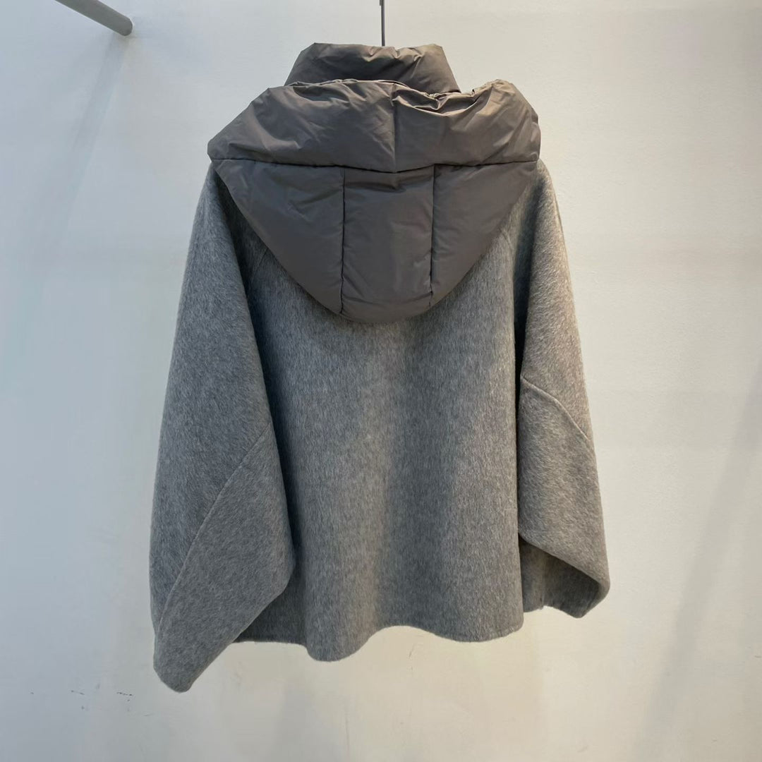 KEY604 - Handmade Wool + Down Hood Jacket