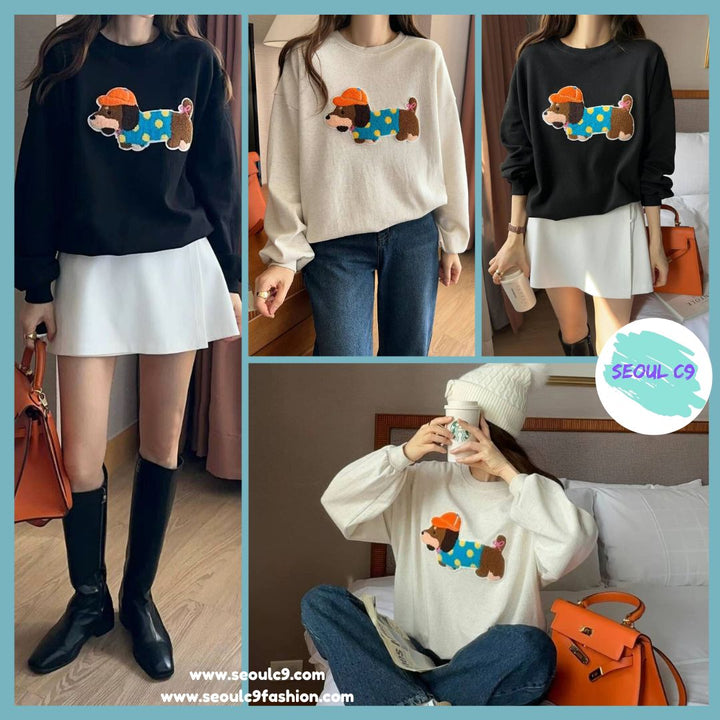 KBM831 ~ Cute Dog Sweater