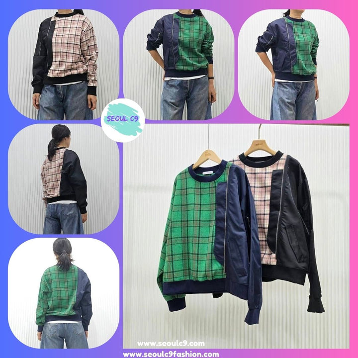 KPC240 ~ Checker Sweater