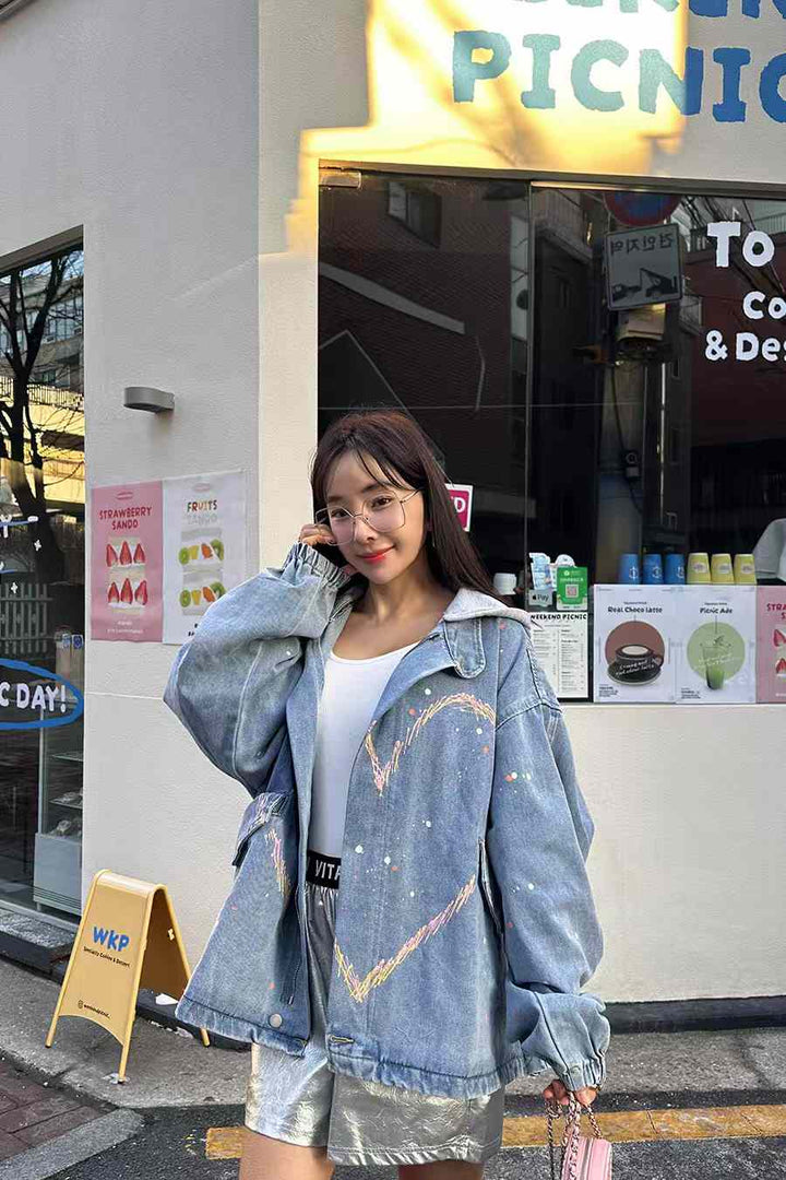 KAN100 ~ Denim Hooded Jacket