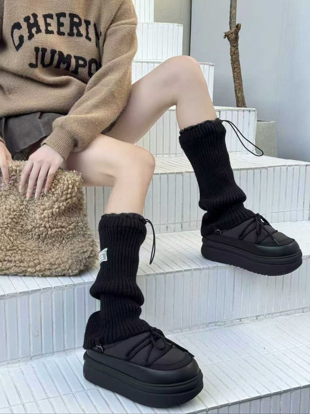 KDM113 - Cowhide Boots 4cm (No Box)