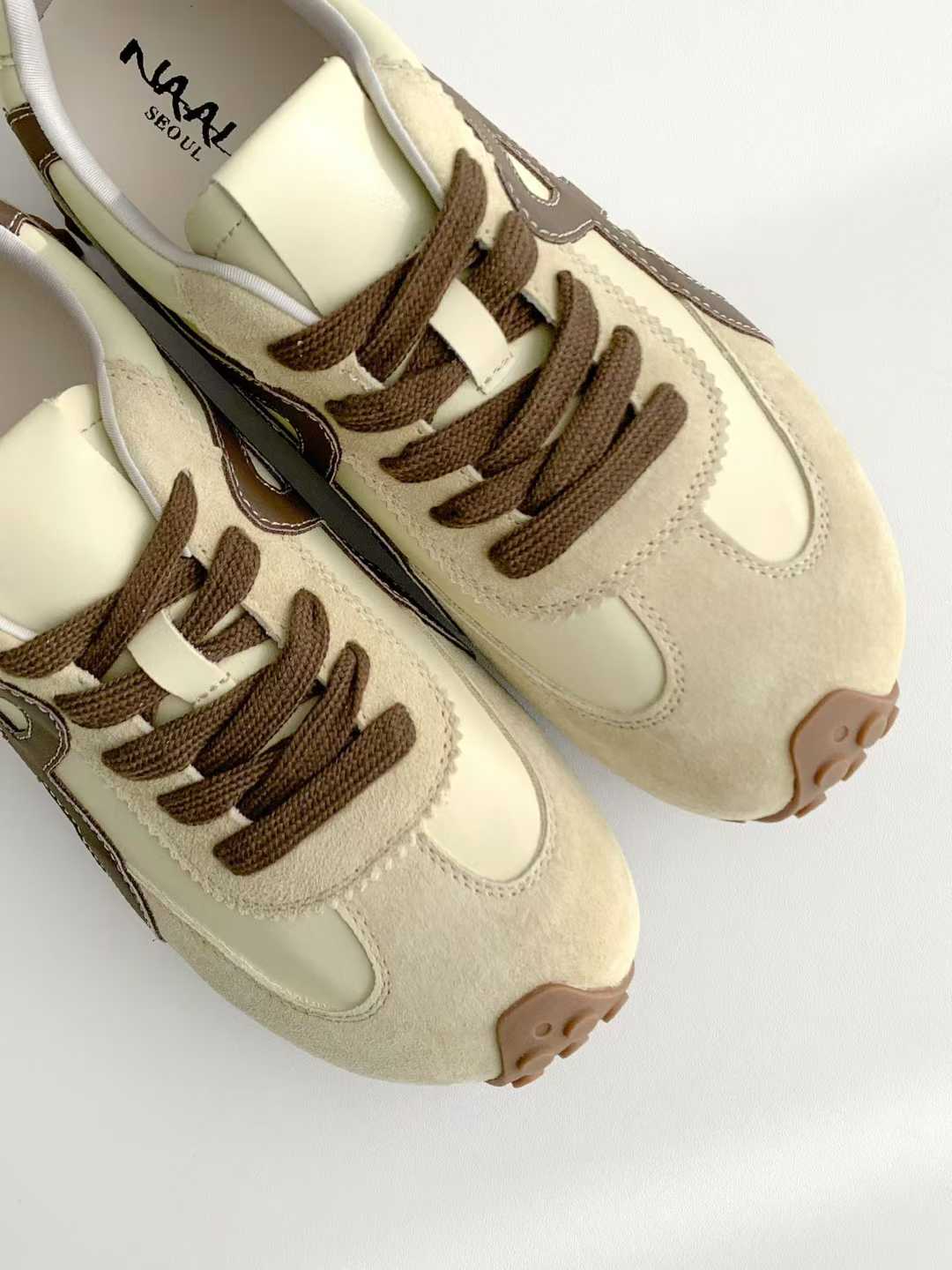 KNA608 -Lambskin + Cowhide Leather Shoes (4cm) (No Box)