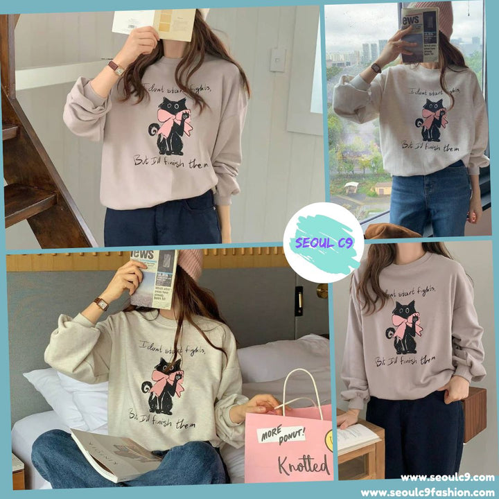 KBM837 ~ Cat Sweater