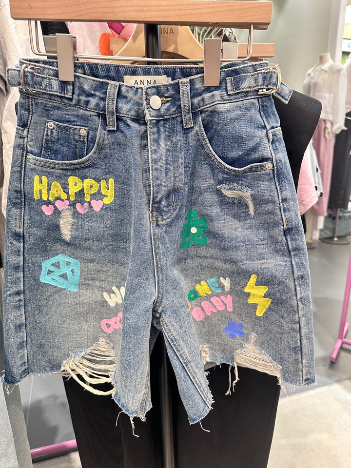 KAN518 ~ Denim Shorts