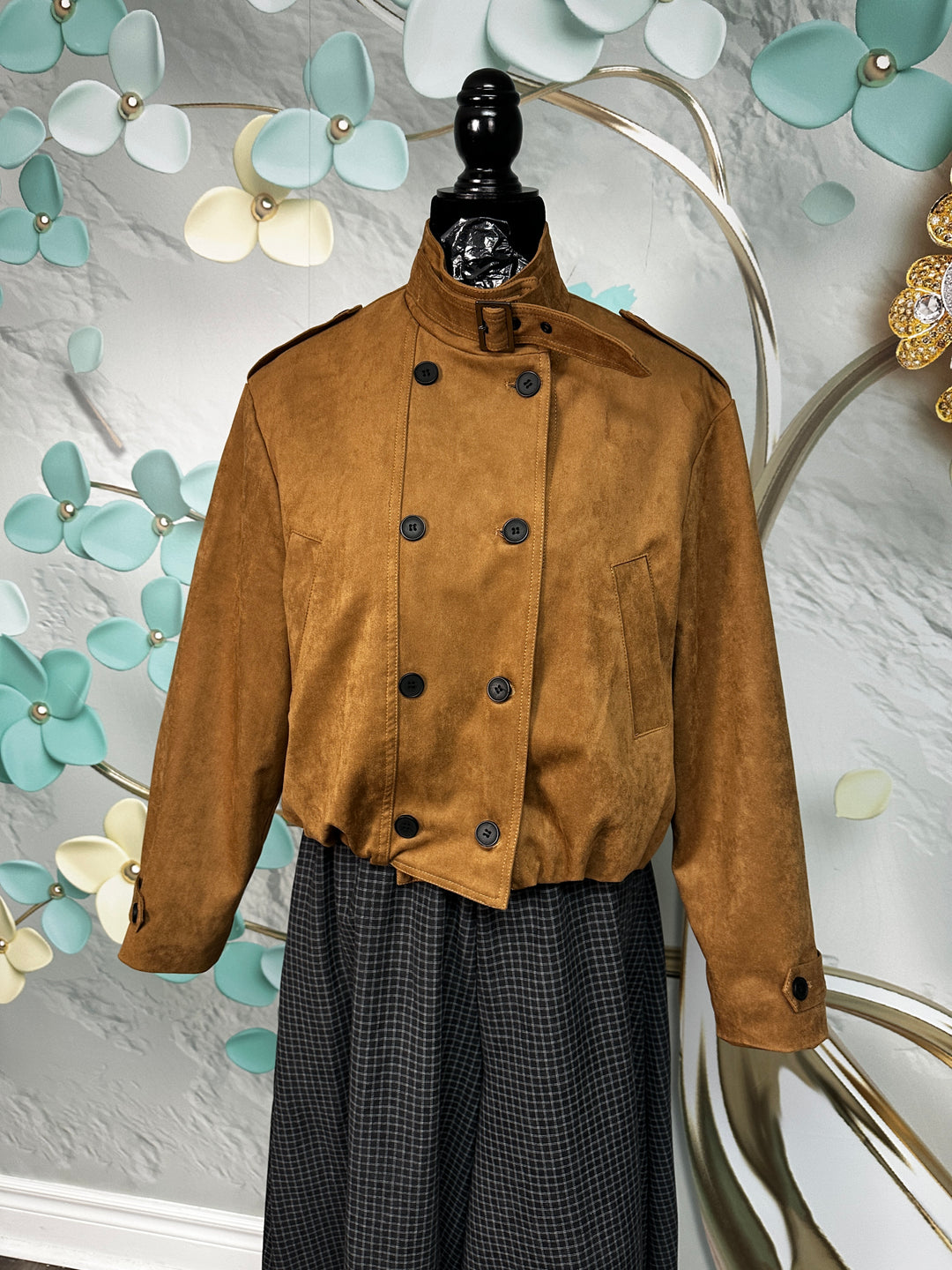 KAZ111 - Suede + Fur Jacket