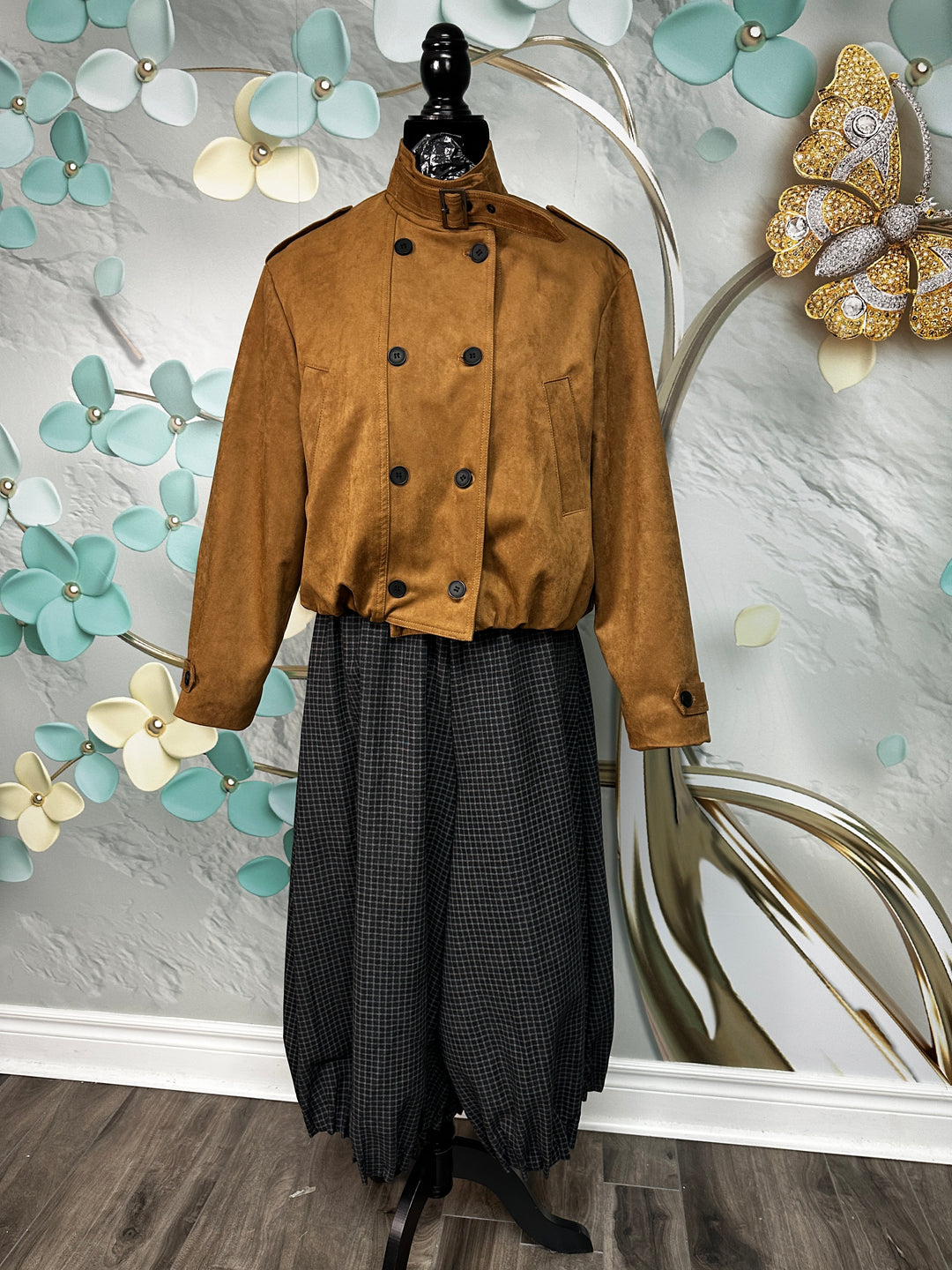 KAZ111 - Suede + Fur Jacket