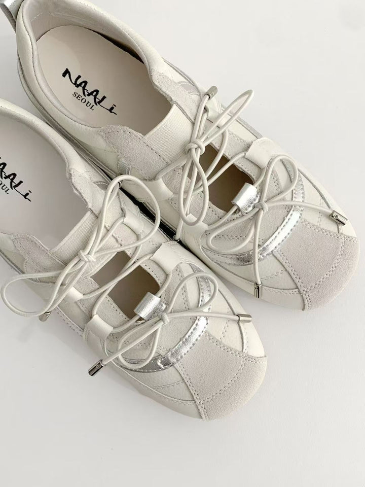KNA600 - Lambskin + Cowhide Leather Shoes (3cm) (No Box)