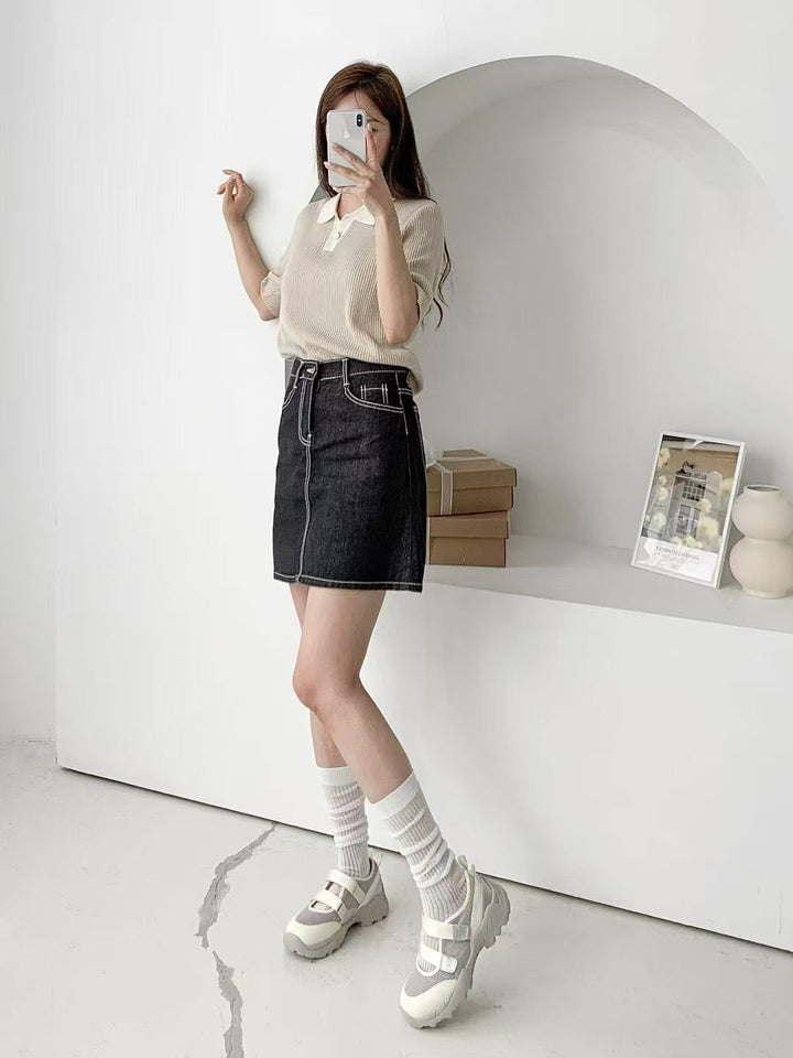 KNA602 - Lambskin Leather Shoes (3.5cm) (No Box)