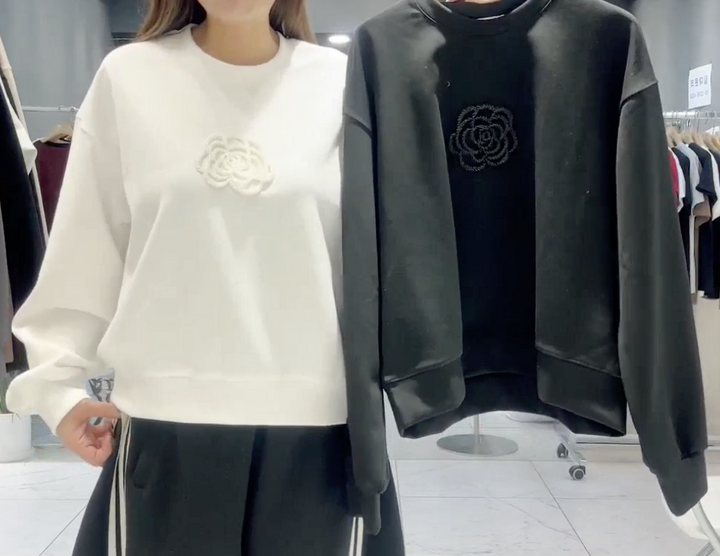 KCH606 - 3D Rose Sweater