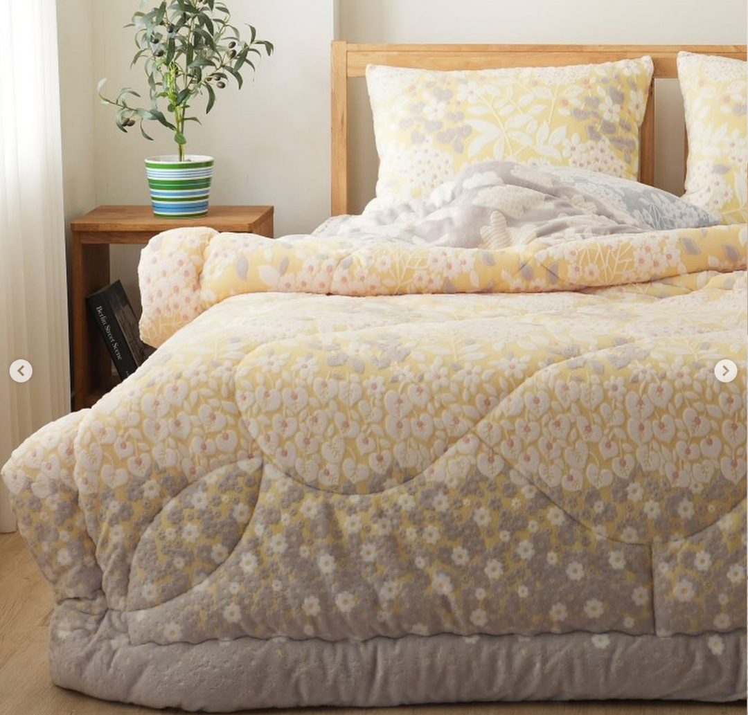 831 - Floral 極細纖維 絨毛被