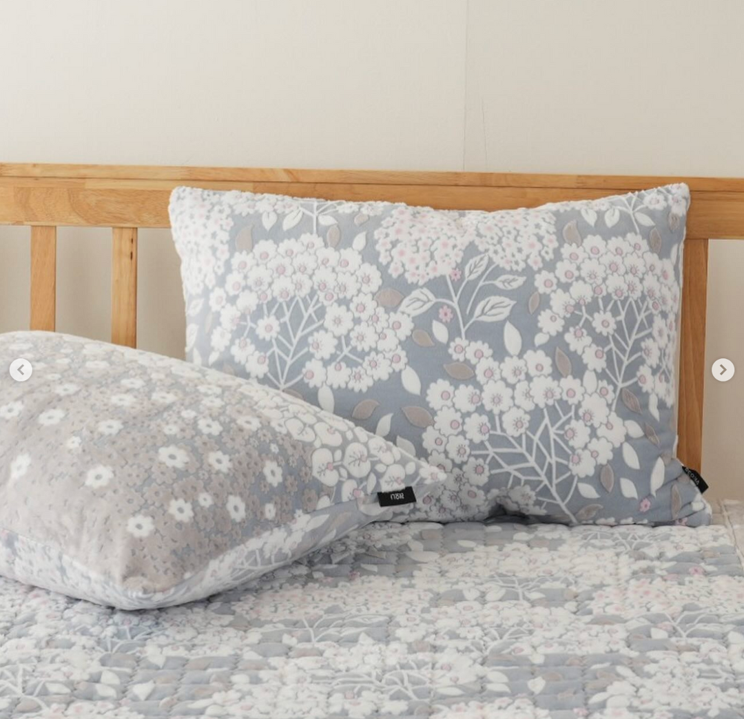 831 - Floral 極細纖維 絨毛被