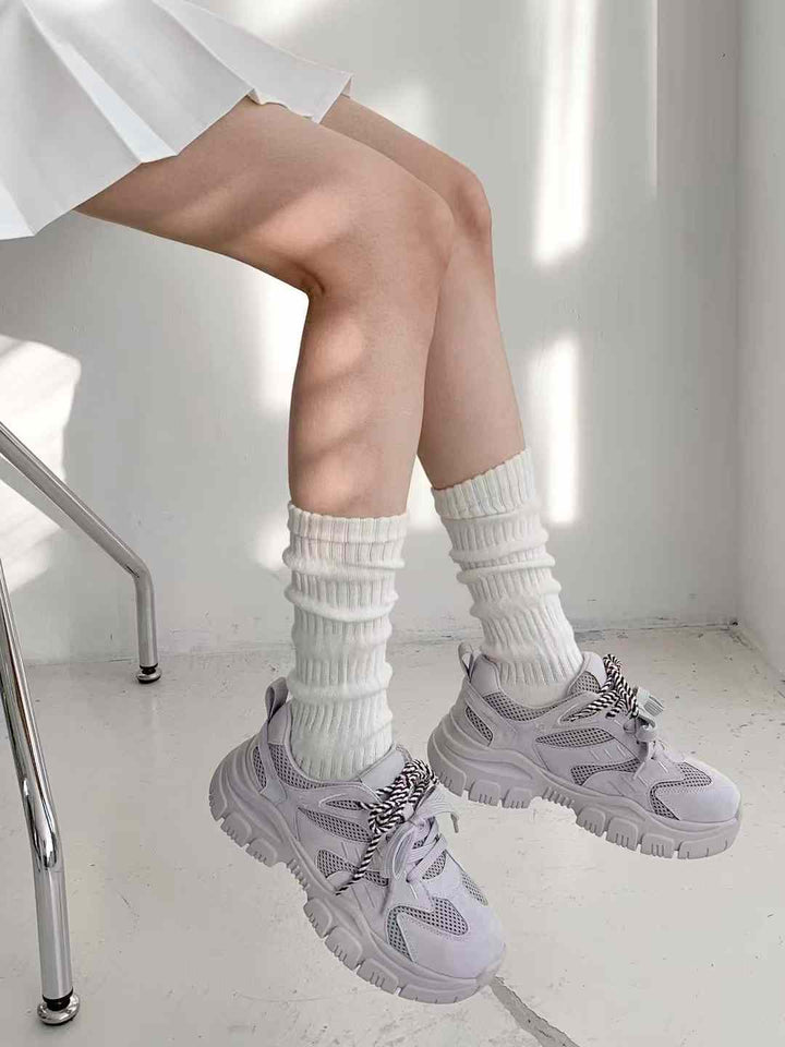 KNA503 ~ Lamb & Cowhide 4cm Shoes (No Box)
