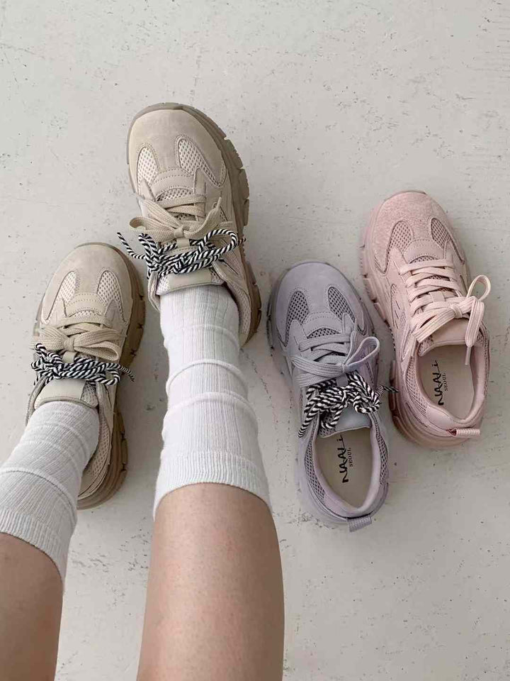 KNA503 ~ Lamb & Cowhide 4cm Shoes (No Box)