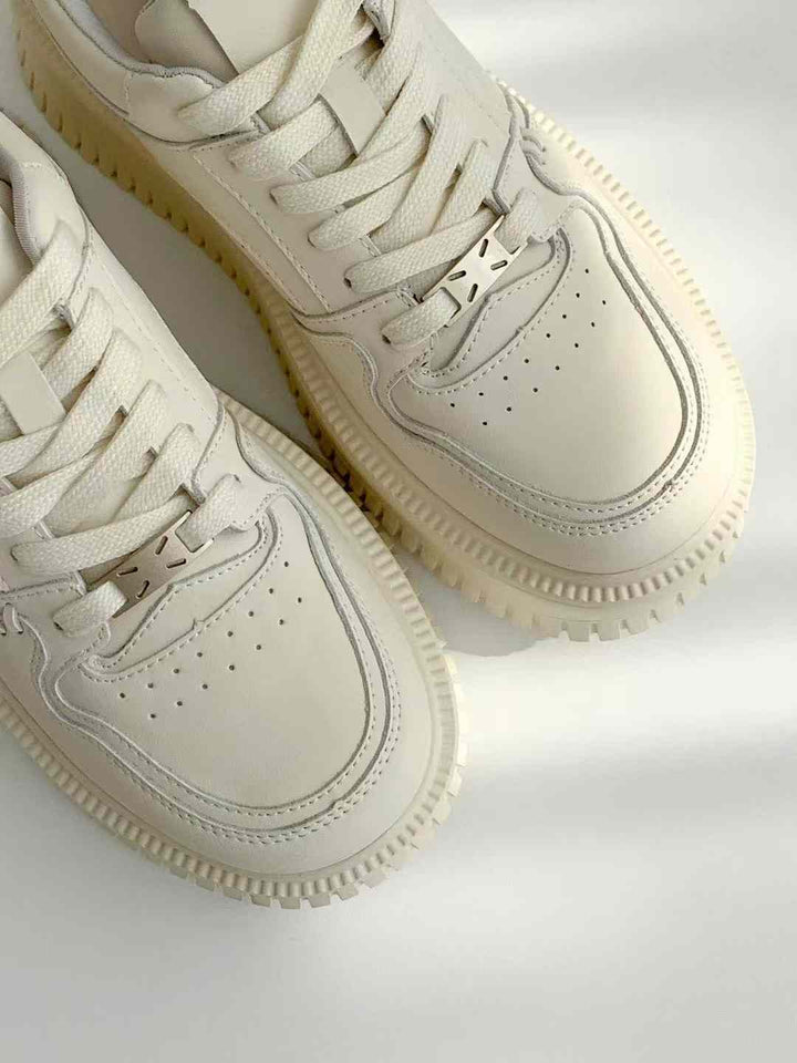 KNA507 ~ Lamb Skin Platform 6cm Shoes (No Box)