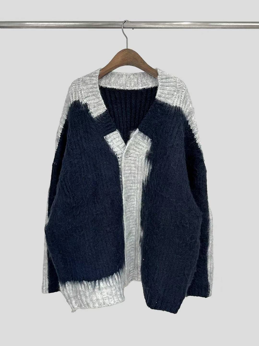 KYM207 ~ Wool Cow Cardigan