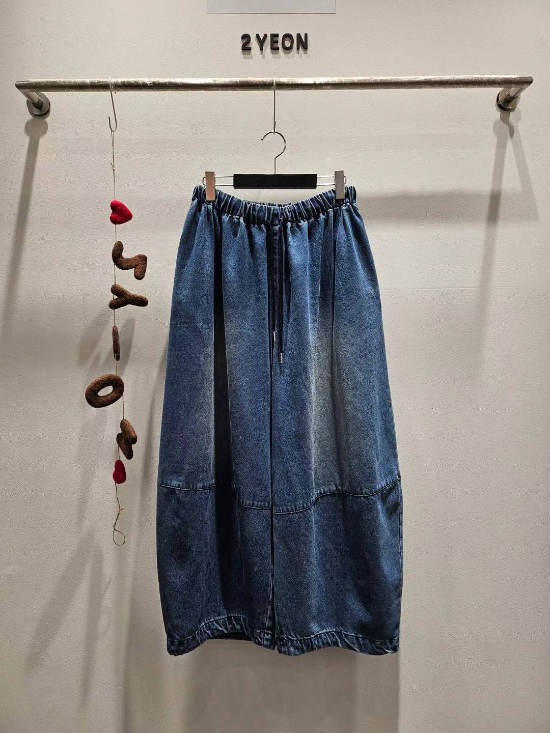 KYNS807 ~ Denim Skirt Pants