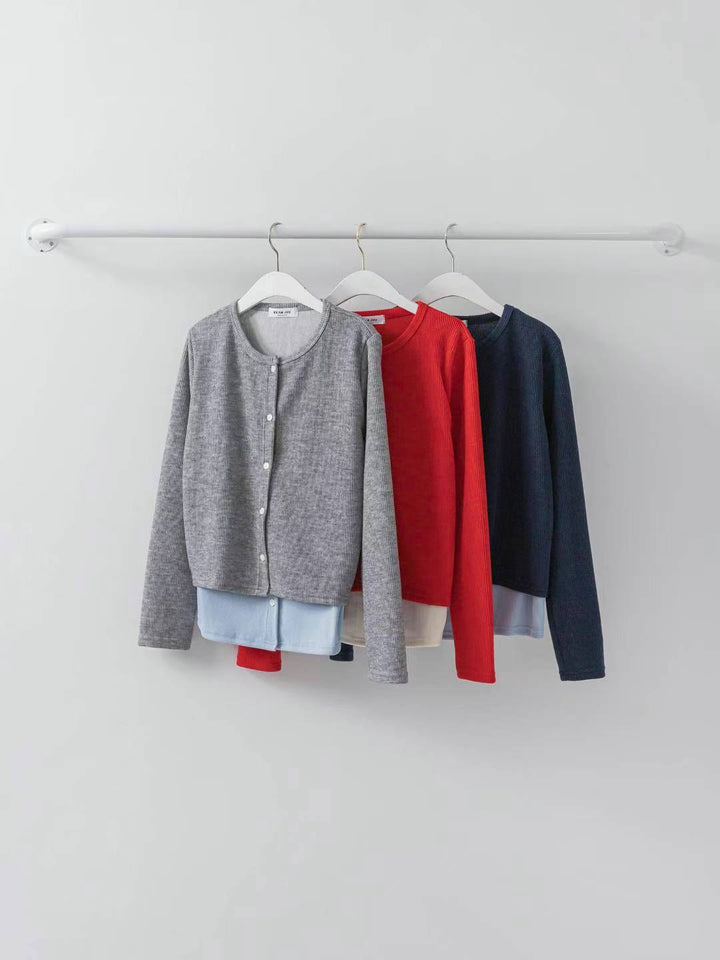 KJU121 ~ Layer Cardigan / Top