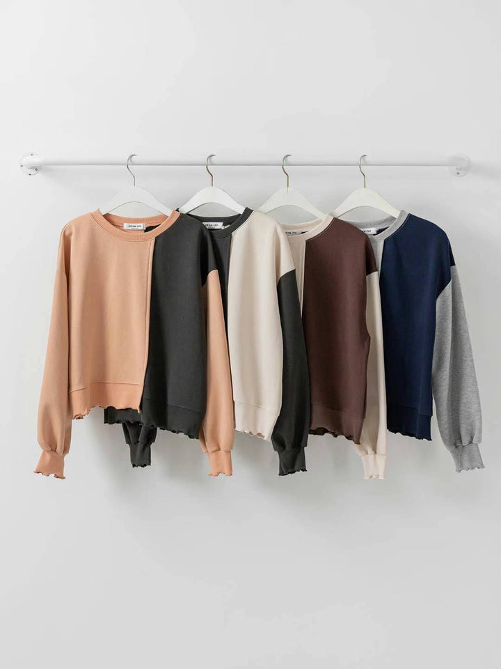 KJU123 ~ Two Tone Sweater