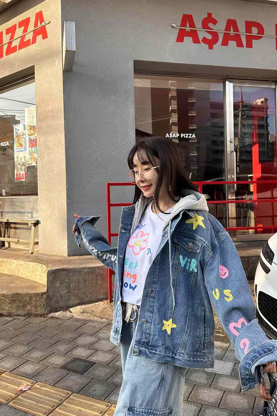 KAN103 ~ Denim Hooded Jacket