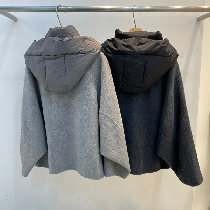 KEY604 - Handmade Wool + Down Hood Jacket