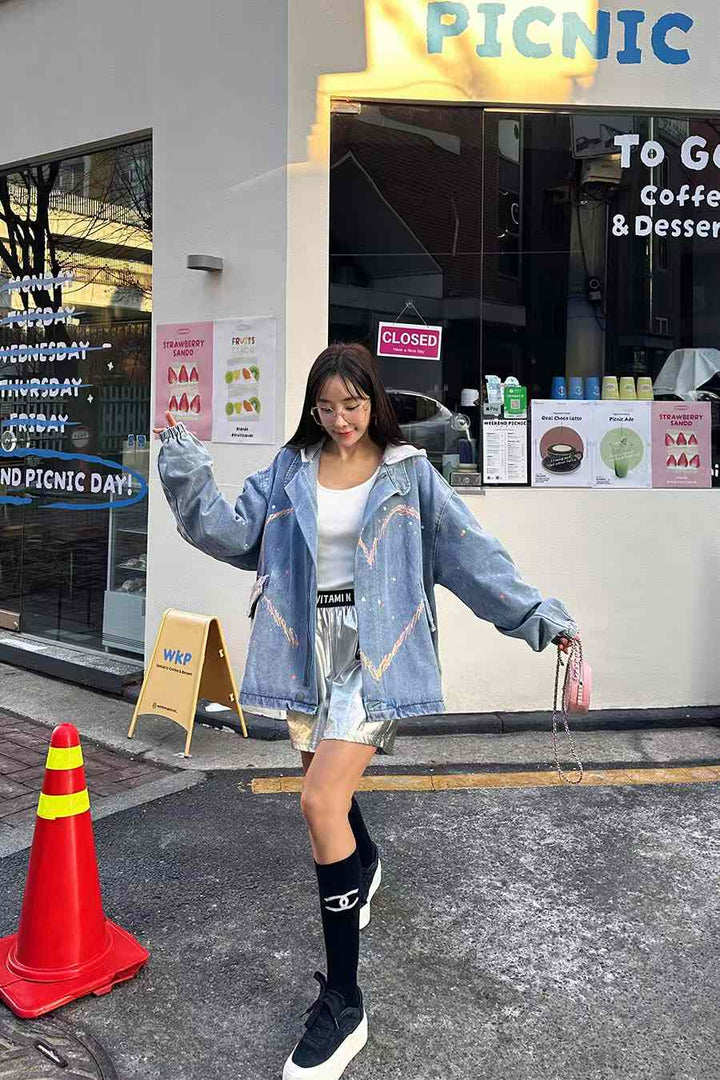 KAN100 ~ Denim Hooded Jacket