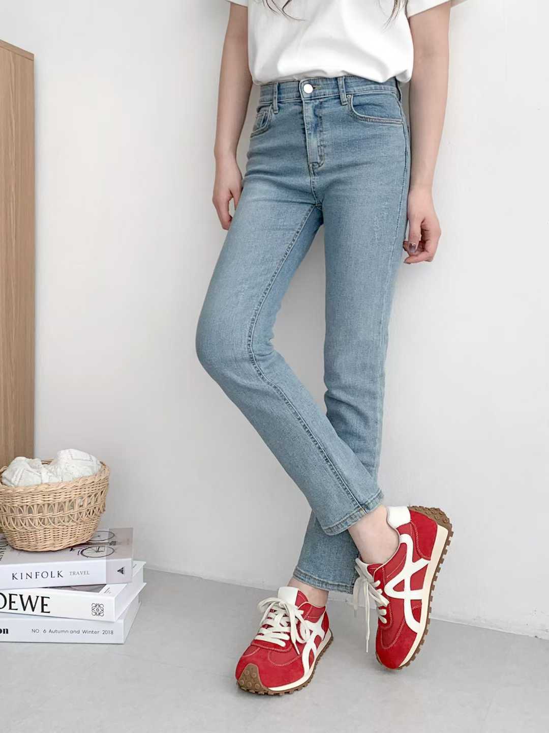KNA608 -Lambskin + Cowhide Leather Shoes (4cm) (No Box)