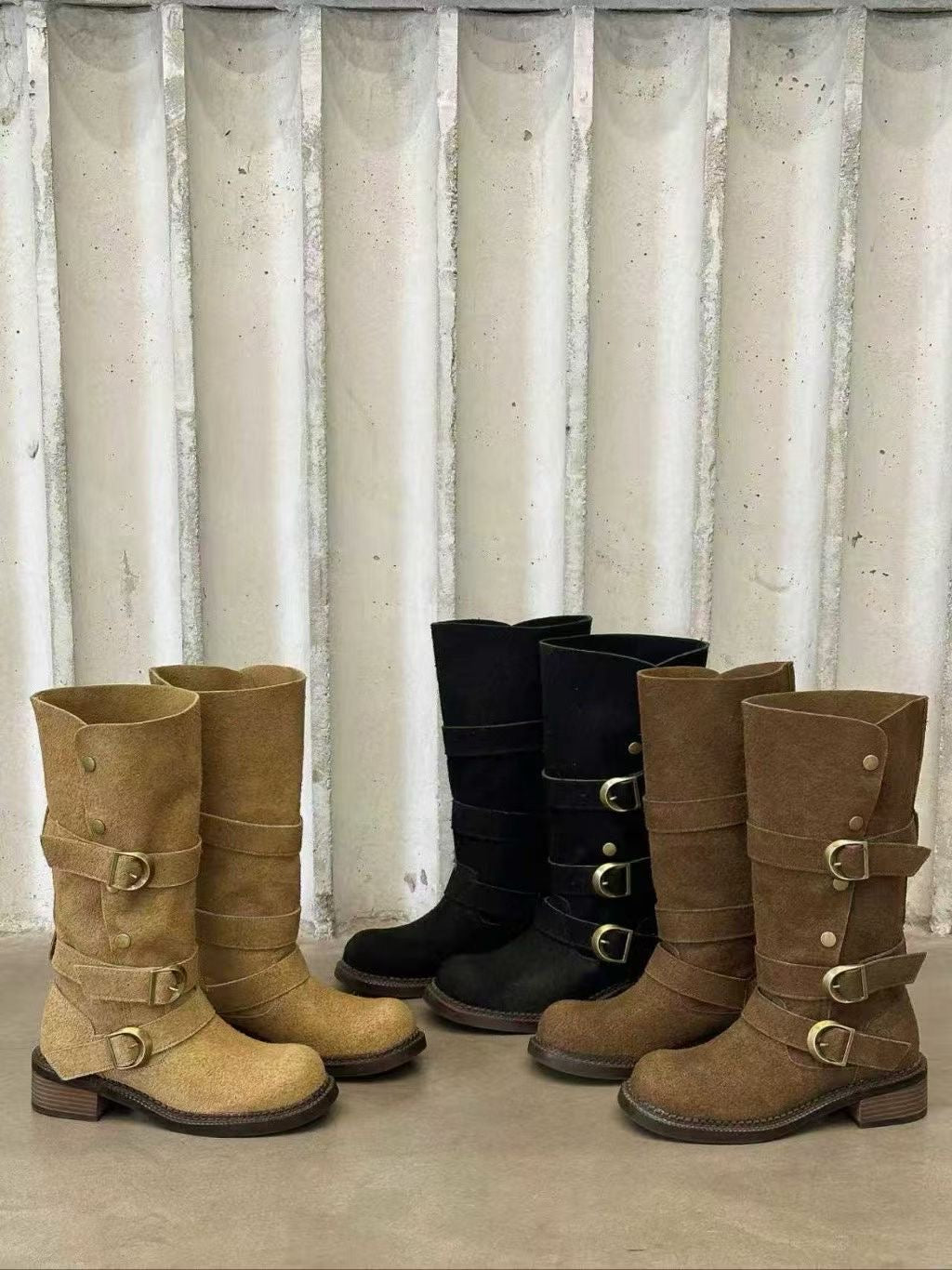 KDM112 - Cowhide Boots 4cm (No Box)