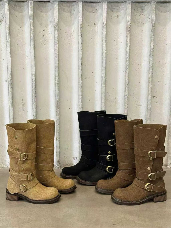 KDM112 - Cowhide Boots 4cm (No Box)